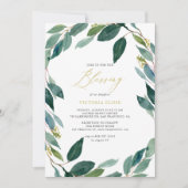 水色ユーカリリース賛美ズ 招待状 (正面)