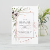 水色ユーカリ幾何学的確認 招待状 (スタンド正面)