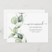 水色ユーカリ引越し住所のお知らせ (正面/裏面)