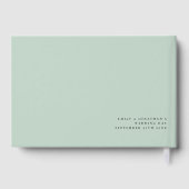 水色ユーカリ新ミセス・ネーム結婚ズ ゲストブック (裏面)