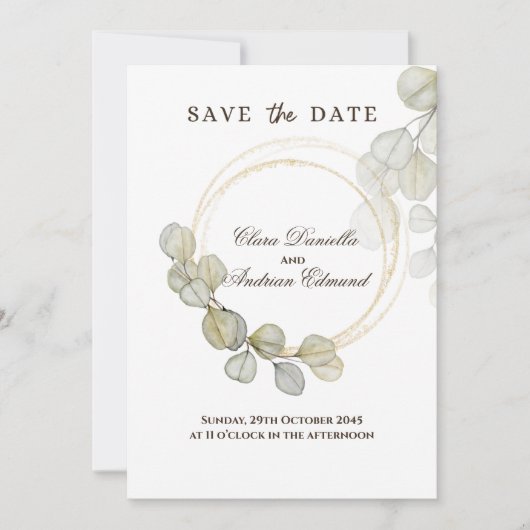 水色ユーカリ日付を保存 (正面)