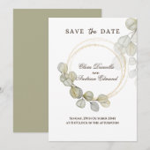 水色ユーカリ日付を保存 (正面/裏面)