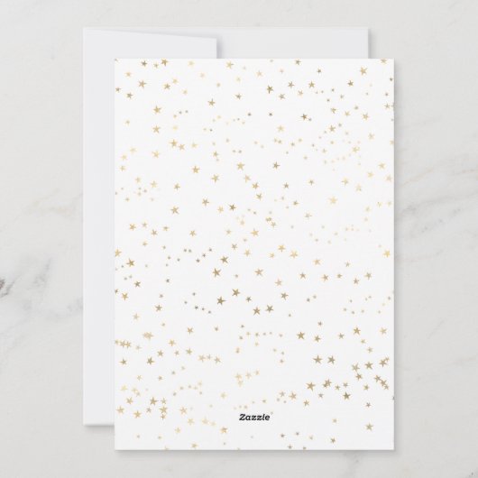 水色ユーカリ星フォトクリスマスカード シーズンカード (裏面)