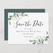 水色ユーカリ書道保存日 (正面/裏面)