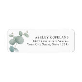 水色ユーカリ植物園 ラベル (正面)