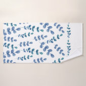 水色ユーカリ植物緑シャワーCu バスタオル (バスタオル)