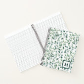 水色ユーカリ模様 ノートブック (内部)