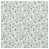 水色ユーカリ模様 ファブリック (見本)