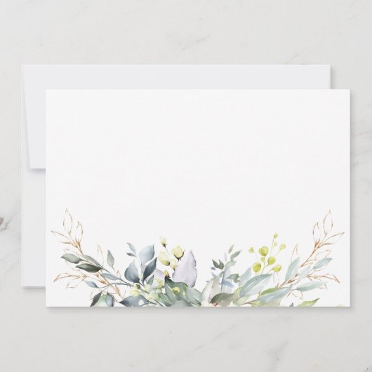 水色ユーカリ移動案内カード 案内状 (裏面)