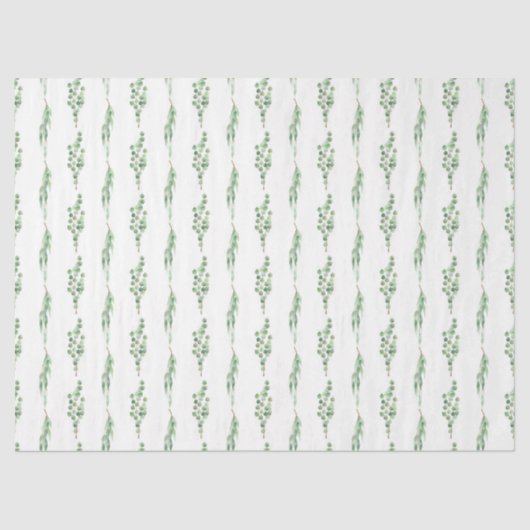 水色ユーカリ系デザイン15 薄葉紙 (正面)