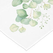 水色ユーカリ素朴スタイル結婚ズ ミディアムテーブルランナー (コーナー)