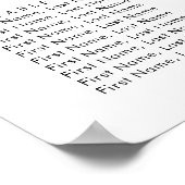 水色ユーカリ結婚の座席表 ポスター (角)