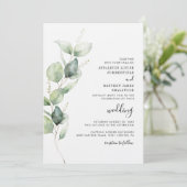 水色ユーカリ結婚ス 招待状 (スタンド正面)
