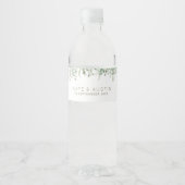 水色ユーカリ結婚プ ペットボトルラベル (正面)