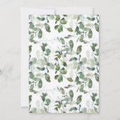 水色ユーカリ結婚ー 招待状 (裏面)