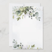 水色ユーカリ結婚ー 招待状 (裏面)