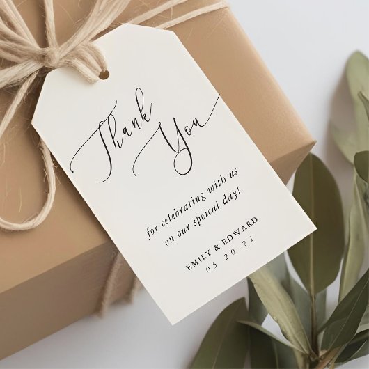 水色ユーカリ結婚式の引き出物ラベル ギフトタグ