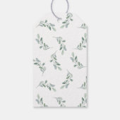 水色ユーカリ結婚式の引き出物ラベル ギフトタグ (裏面)