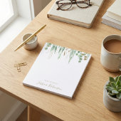 水色ユーカリ緑パーソナライズされた ノートパッド