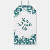 水色ユーカリ緑 ギフトタグ (正面)