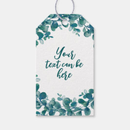 水色ユーカリ緑 ギフトタグ