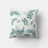 水色ユーカリ緑 クッション (裏面)
