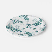 水色ユーカリ緑 ペーパープレート (アングル)