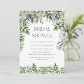 水色ユーカリ緑 |ボタニカル結婚ズ 招待状 (スタンド正面)