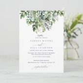 水色ユーカリ緑 |ボタニカル結婚ズ 招待状 (スタンド正面)