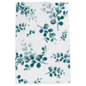 水色ユーカリ緑 ミディアムペーパーバッグ (正面)