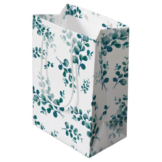 水色ユーカリ緑 ミディアムペーパーバッグ (裏面アングル)