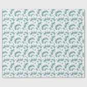 水色ユーカリ緑 ラッピングペーパー (フラット)