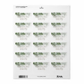 水色ユーカリ緑 ラベル (フルシート)