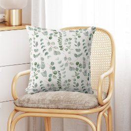 水色ユーカリ花柄アウトドア アウトドアクッション