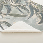 水色ユーカリ葉サンリー シェルパブランケット (3/4)