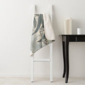 水色ユーカリ葉サンリー シェルパブランケット (インサイチュ)