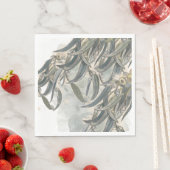 水色ユーカリ葉サンリー スタンダードランチョンナプキン (インサイチュ)