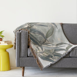 水色ユーカリ葉サンリー スローブランケット