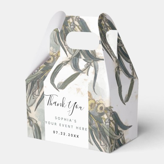 水色ユーカリ葉サンリー フェイバーボックス (正面サイド)