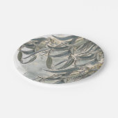 水色ユーカリ葉サンリー ペーパープレート (アングル)