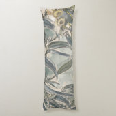 水色ユーカリ葉サンリー ボディピロー (裏面 (縦))