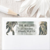 水色ユーカリ葉サンリー ラベル (インサイチュ)