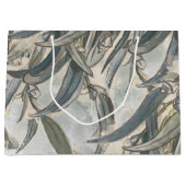 水色ユーカリ葉サンリー ラージペーパーバッグ (正面)