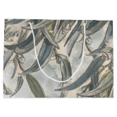 水色ユーカリ葉サンリー ラージペーパーバッグ (裏面)