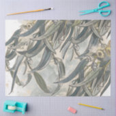 水色ユーカリ葉サンリー 薄葉紙 (クラフト)