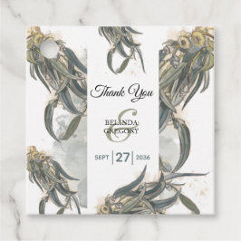 水色ユーカリ葉スグリー結婚ズ フェイバータグ