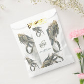 水色ユーカリ葉スグリー結婚ズ フェイバーバッグ (封をした状態)