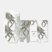 水色ユーカリ葉スグリー結婚ズ フェイバーボックス (折り畳みなし)