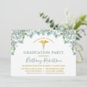 水色ユーカリ葉スメディカルグラードパーティー 招待状 (スタンド正面)