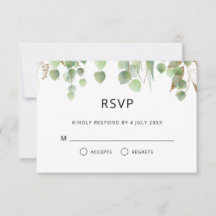 水色ユーカリ葉ス金ゴールドの結婚葉